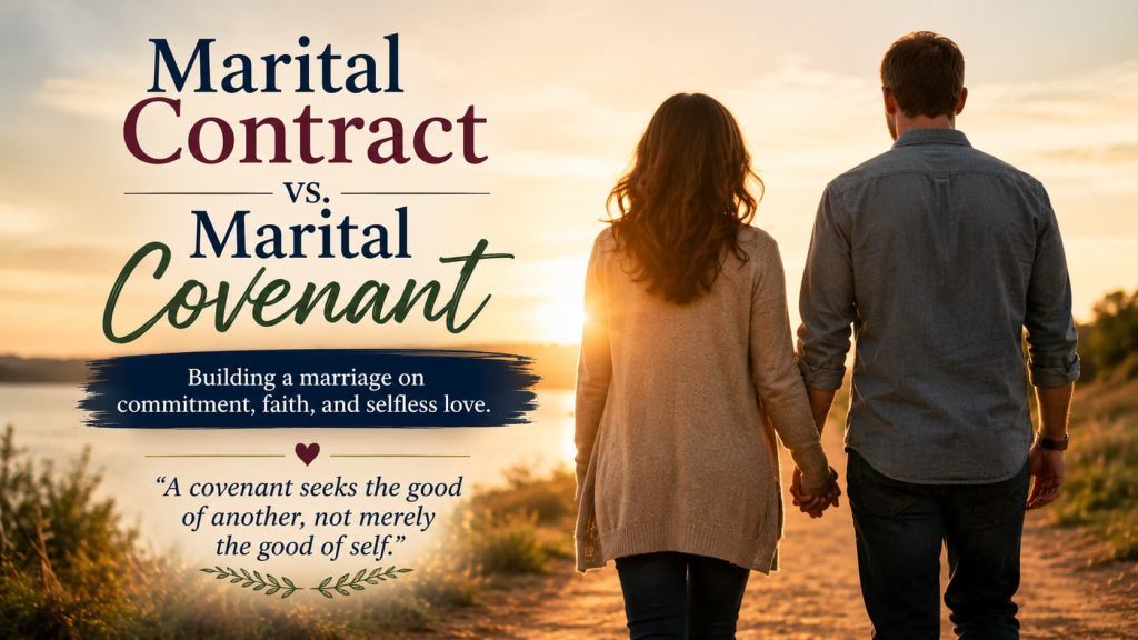 Marital Contract vs Marital Covenant
