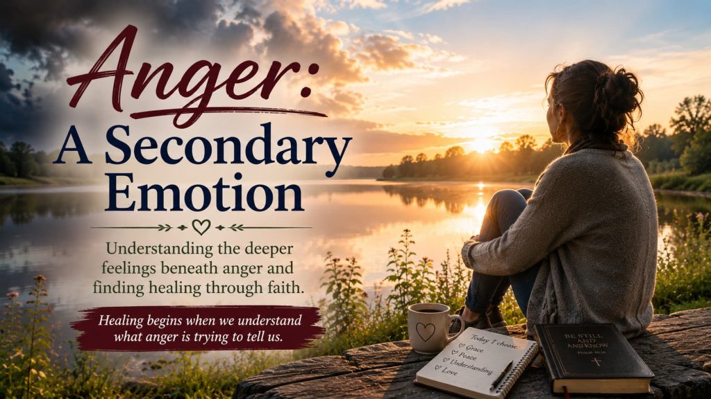 Person reflecting calmly while overcoming anger and understanding deeper emotions